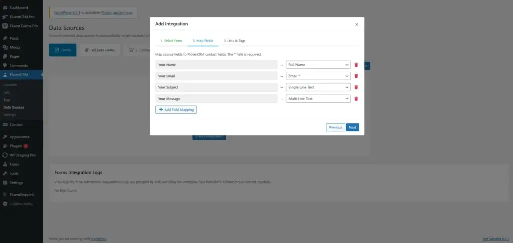 Forms automatically create contacts from website inquiries. 4 - Plover CRM
