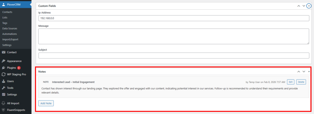 Group 29 - Plover CRM