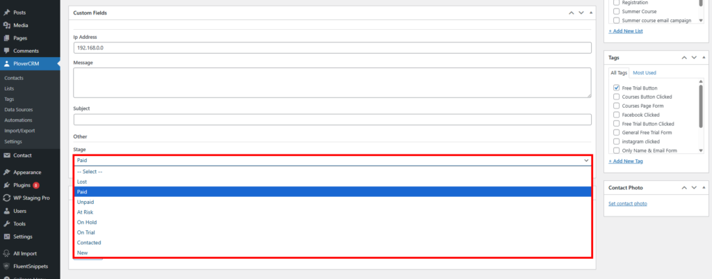 Group 31 - Plover CRM
