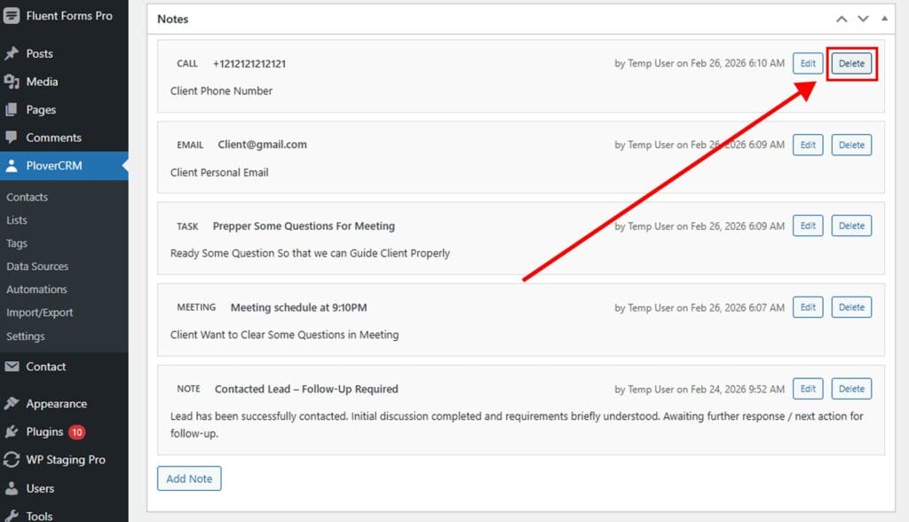 Group 46 2 - Plover CRM